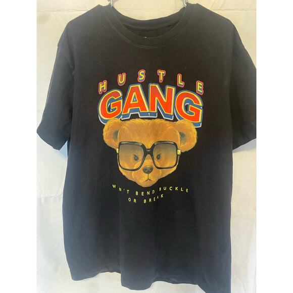 Hustle Gang Bear Glasses Black Men's XL - Picture 3 of 7